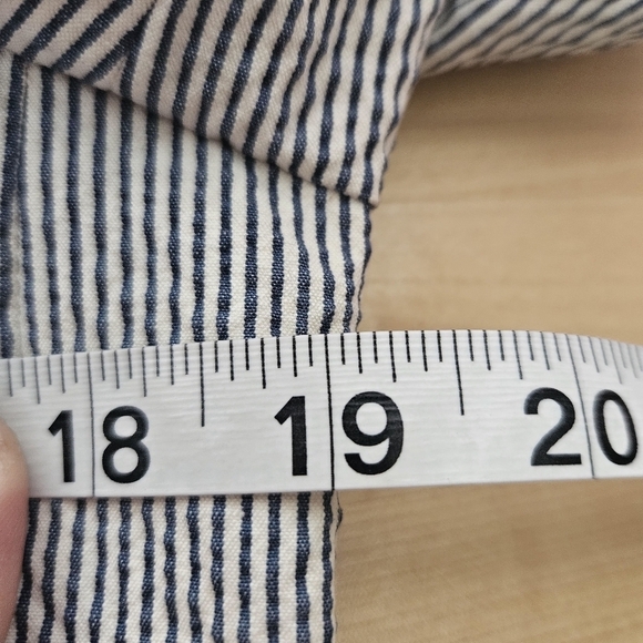 Of the Cloth Made in Italy Womens Gray White Structured Blazer No Size Tag - Picture 14 of 16